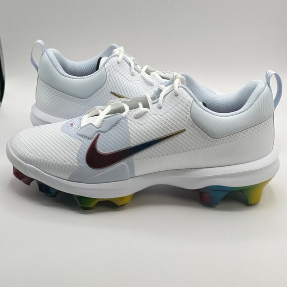 Men's Nike Force Trout 9 Pro MCS 'Rainbow' Baseball Cleats FB2908-106 Size 10 - Picture 7 of 10